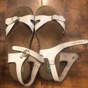 Rapallo white sandals, size 7